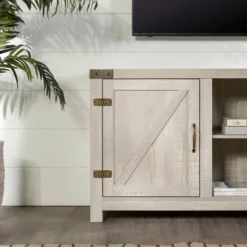 Clarabelle Farmhouse Barn Door TV Stand For TVs Up To 60" - Saracina Home -Saracina Home Shop GUEST 39aa44c8 e9b9 4638 81f3 4f240974545e