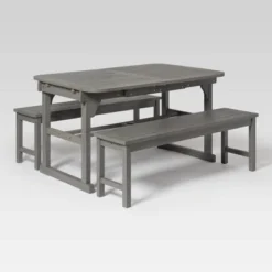 Ravenscroft 3pc Modern Boho Acacia Wood Slat Top Outdoor Dining Set - Saracina Home -Saracina Home Shop GUEST 3a4476ac 5a96 4591 9ff8 ee243f6990d5