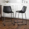 Set Of 2 Laslo Modern Upholstered Faux Leather Counter Height Barstools - Saracina Home 1 Set Of 2 Laslo Modern Upholstered Faux Leather Counter Height Barstools - Saracina Home -Saracina Home Shop GUEST 3af2d2db c0dd 4ee6 944b 7cc28d5041d7