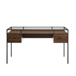 Lamvia Contemporary 2 Tier Glass Top Desk - Saracina Home -Saracina Home Shop GUEST 3b3bf1ec 533f 40ff b8e9 31a732728310