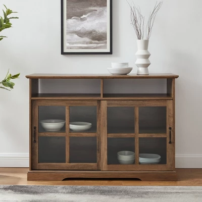 Leopold Window Pane Sliding Door Sideboard - Saracina Home 3 Leopold Window Pane Sliding Door Sideboard - Saracina Home