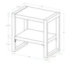 24" Loop Leg Urban Industrial Side Table Charcoal - Saracina Home 11 24" Loop Leg Urban Industrial Side Table Charcoal - Saracina Home -Saracina Home Shop GUEST 3f8f1d17 e90f 402e 8511 481375e2a0cc