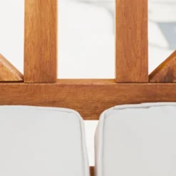 Acacia Wood X-Back Love Seat With Cushions Brown - Saracina Home -Saracina Home Shop GUEST 4011e201 dc2b 4024 b82d eb79d7cfd72d