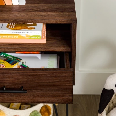 Amal Modern Single Drawer Hairpin Leg Nightstand - Saracina Home 11 Amal Modern Single Drawer Hairpin Leg Nightstand - Saracina Home - Image 9