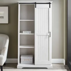 Owens Farmhouse Sliding Barn Door Storage Hutch - Saracina Home -Saracina Home Shop GUEST 40dd9cf3 8266 4c0b 8bbd d8802901b297