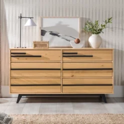 Modern 6 Drawer Double Dresser With Long Handles - Saracina Home -Saracina Home Shop GUEST 40ea124f 3b51 440a 98f7 60e8d19eb992
