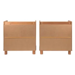 Set Of 2 Katie Transitional Tray Top 1 Drawer Solid Wood Nightstands Caramel - Saracina Home -Saracina Home Shop GUEST 420c10fa 8ed1 4125 9ad3 0f1386a55bac