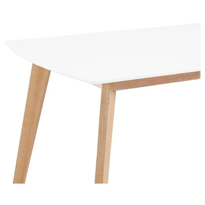 59" Retro Modern Wood Kitchen Dining Table - Saracina Home 4 59" Retro Modern Wood Kitchen Dining Table - Saracina Home - Image 2