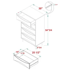 Mid-Century Modern Contoured 5 Drawer Chest Of Drawers - Saracina Home 35 Mid-Century Modern Contoured 5 Drawer Chest Of Drawers - Saracina Home -Saracina Home Shop GUEST 43cc1e9a 5cd5 4151 938d 575cc286a256