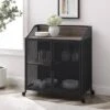 Urban Industrial Metal Mesh Bar Cart With Wheels - Saracina Home -Saracina Home Shop GUEST 451ccf98 502b 4b35 ba2d 9fb5a82ce3e5