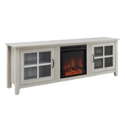 Tasi Transitional Farmhouse Glass Window Pane Door With Electric Fireplace TV Stand For TVs Up To 80" - Saracina Home 35 Tasi Transitional Farmhouse Glass Window Pane Door With Electric Fireplace TV Stand For TVs Up To 80" - Saracina Home -Saracina Home Shop GUEST 45df5d3e 75bf 4859 bf16 2a834477a1d2