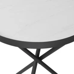 Modern Minimalist Intersecting Tripod Leg Side Table Black/Faux White Marble - Saracina Home -Saracina Home Shop GUEST 465f5feb d93e 4674 945f 6ba2d4baa42e