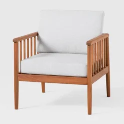 Saracina Home Modern Boho Eucalyptus Outdoor Spindle Arm Chair With Cushions -Saracina Home Shop GUEST 474a5810 5cd6 4a23 9ec6 e52a3c70fd21