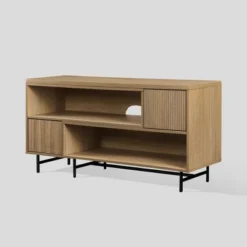 Modern Reeded Door Extendable TV Stand For TVs Up To 50" - Saracina Home -Saracina Home Shop GUEST 477dbe29 17b9 4045 b470 35d21aade85d