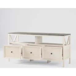 Farmhouse 3 Drawer Wood TV Stand For TVs Up To 65" - Saracina Home 34 Farmhouse 3 Drawer Wood TV Stand For TVs Up To 65" - Saracina Home -Saracina Home Shop GUEST 47fafb98 b85e 468b 9df3 9537ab731ccb