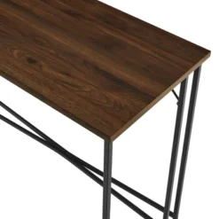 Maxwell Modern Glam Simple Y Leg Writing Desk Dark Walnut - Saracina Home -Saracina Home Shop GUEST 4858e0bf 490a 46dc a55e f2dc7d209800