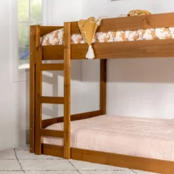 Twin Over Twin Indy Contemporary Solid Wood Bunk Bed - Saracina Home 24 Twin Over Twin Indy Contemporary Solid Wood Bunk Bed - Saracina Home -Saracina Home Shop GUEST 4a0f4a9c a98f 4d78 b813 b4f75faf1c25