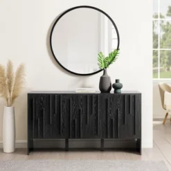 Modern Staggered Vertical Accent 3 Door Sideboard - Saracina Home -Saracina Home Shop GUEST 4a313f97 6ec7 4067 bb0c b71e036f2dca