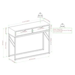 Faux Shagreen Modern 2 Drawer Entry Table - Saracina Home -Saracina Home Shop GUEST 4aa04f70 49b4 4cd7 b888 323ed46f204a