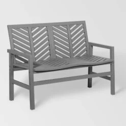 Slatted Chevron Acacia Wood Patio Loveseat – Saracina Home -Saracina Home Shop GUEST 4aaa56bf 66a3 4a7a b898 356d6bf47fb1
