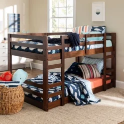 Twin Over Twin Indy Solid Wood Low Bunk Bed - Saracina Home -Saracina Home Shop GUEST 4c4e96bd d483 4ae0 a8be fd0586b37fad