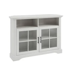 Tasi Traditional Windowpane Corner TV Stand For TVs Up To 50" - Saracina Home -Saracina Home Shop GUEST 4dfd367f 9718 4988 90c3 98b26cba0043