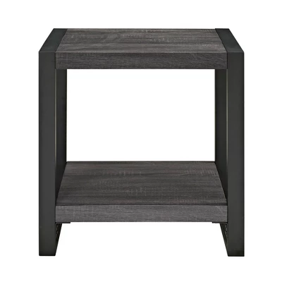 24" Loop Leg Urban Industrial Side Table Charcoal - Saracina Home 6 24" Loop Leg Urban Industrial Side Table Charcoal - Saracina Home - Image 4