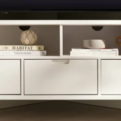 Cara Mid-Century Modern 3 Drawer Corner TV Stand For TVs Up To 58" - Saracina Home -Saracina Home Shop GUEST 4fd87e73 4820 481c 992e dd4b9bda1b48