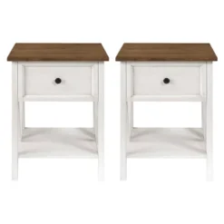 Set Of 2 Farmhouse Single Drawer V Frame Nightstands - Saracina Home 27 Set Of 2 Farmhouse Single Drawer V Frame Nightstands - Saracina Home -Saracina Home Shop GUEST 50285f74 c096 4646 942b 6ccbf5d3dde3