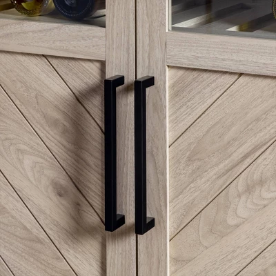 68" Boho Modern Tall Storage Wood Cabinet - Saracina Home 11 68" Boho Modern Tall Storage Wood Cabinet - Saracina Home - Image 9