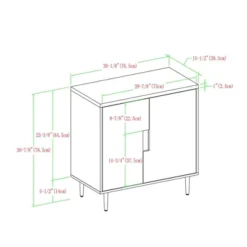 Modern Accent Cabinet With Color Pop Interior - Saracina Home -Saracina Home Shop GUEST 5086d616 ad3e 40ba bca2 a4861a7e7a12