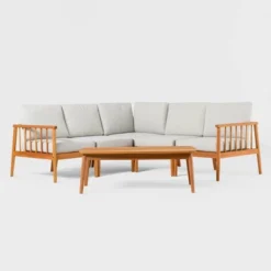 Saracina Home 6pc Modern Boho Outdoor Eucalyptus Spindle Sectional 23 Saracina Home 6pc Modern Boho Outdoor Eucalyptus Spindle Sectional -Saracina Home Shop GUEST 50b85b0f ef35 42f9 9821 b9804b809312