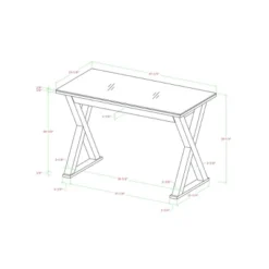 Glass Top Writing Desk With Drawer - Saracina Home -Saracina Home Shop GUEST 5456d748 0554 4df0 9f07 0694262f7d0c