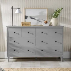 Stiva Classic Mid-Century Modern Horizontal 6 Drawer Dresser - Saracina Home -Saracina Home Shop GUEST 55a1bf06 cdad 4041 80a8 dbce1286add0
