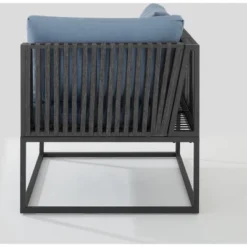 Outdoor Modern Modular Patio Corner Chair Blue - Saracina Home -Saracina Home Shop GUEST 568c2a17 c1b2 4be3 8da5 3095513a8fe2