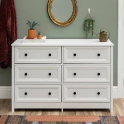 Classic 6 Drawer Groove Dresser White - Saracina Home 15 Classic 6 Drawer Groove Dresser White - Saracina Home -Saracina Home Shop GUEST 5691fed4 cd54 4392 b454 4199622939a7