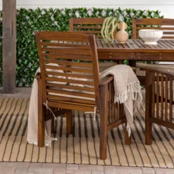 Ravenscroft 5pc Acacia Wood Patio Dining Set - Saracina Home -Saracina Home Shop GUEST 57708ee1 9268 42b8 8dd9 1171a30191af