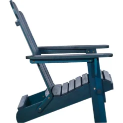 Genovia Transitional Acacia Wood Outdoor Adirondack Chair With Wine Holder - Saracina Home -Saracina Home Shop GUEST 582da842 404b 46f0 9201 99ee8062b399