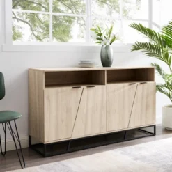 58" 4 Door Contemporary Storage Console Sideboard - Saracina Home -Saracina Home Shop GUEST 58d41592 d3ac 41fc a629 65bde0316ec4