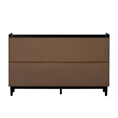 Mid-Century Modern Solid Wood 9 Drawer Horizontal Dresser - Saracina Home 4 Mid-Century Modern Solid Wood 9 Drawer Horizontal Dresser - Saracina Home - Image 3