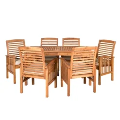 Ravenscroft 7pc Acacia Wood Patio Dining Set - Saracina Home -Saracina Home Shop GUEST 5b0f18dd e67c 4799 a791 1bb13d037a18