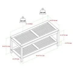 Ravenscroft Modern Boho Acacia Wood Slatted Outdoor Coffee Table With Lower Shelf - Saracina Home 19 Ravenscroft Modern Boho Acacia Wood Slatted Outdoor Coffee Table With Lower Shelf - Saracina Home -Saracina Home Shop GUEST 5b2b236e 6213 4f63 ab9e e41f3388efe9