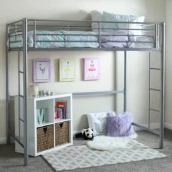 Twin Size Metal Platform Loft Bed - Saracina Home -Saracina Home Shop GUEST 5b7700ea 3ae7 47ce b6fc 3c8b64e99c1e