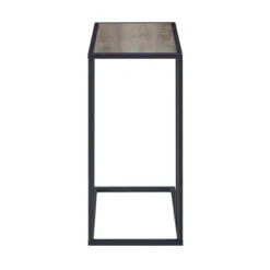 23" Modern Rectangle Two-Tone C Side Table With Metal Base - Saracina Home -Saracina Home Shop GUEST 5bfa4338 4c50 438e 8f84 c70205739613
