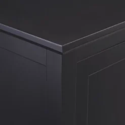 Sliding Door Transitional Wood Storage TV Stand For TVs Up To 80" Black - Saracina Home -Saracina Home Shop GUEST 5dc15719 c8ca 48d7 b3cc 710197c0a83a