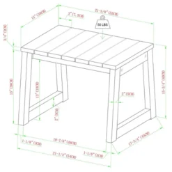 Saracina Home Modern Slatted Rectangle Outdoor Acacia Accent Table -Saracina Home Shop GUEST 5f12d178 8bd0 4b80 8ea0 cb5e3c7d7163