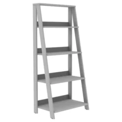 55" Thatcher Transitional Wood 4 Shelf Ladder Bookshelf - Saracina Home -Saracina Home Shop GUEST 5f5fe91f 129b 4cf6 9611 e5e32c5fc78a