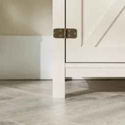 Clarabelle Rustic Industrial Barn Door TV Stand For TVs Up To 50" - Saracina Home -Saracina Home Shop GUEST 60d52128 a4b6 42a1 877e afd0959f2ee9