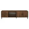 Sana Modern Triple Storage TV Stand For TVs Up To 80" Dark Walnut - Saracina Home 2 Sana Modern Triple Storage TV Stand For TVs Up To 80" Dark Walnut - Saracina Home -Saracina Home Shop GUEST 61a9d775 359c 484c 947e fd999158416f