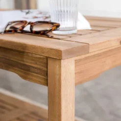 Ravenscroft Modern Boho Acacia Wood Slatted Outdoor Coffee Table With Lower Shelf - Saracina Home 20 Ravenscroft Modern Boho Acacia Wood Slatted Outdoor Coffee Table With Lower Shelf - Saracina Home -Saracina Home Shop GUEST 61dcf851 05a7 4737 9f12 394dde200a21